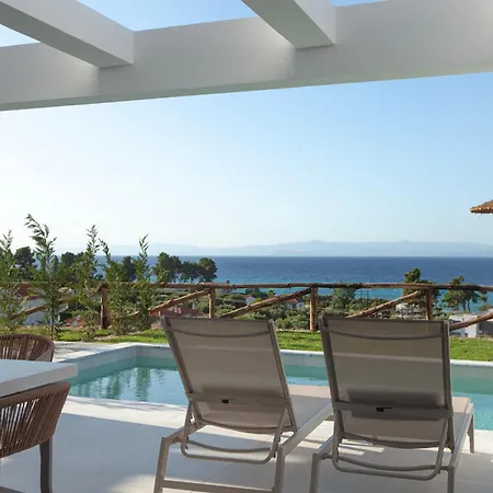 빌라 Olive Grove Panorama Suites-luxury Sea View In Halkidiki 하니오티