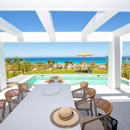 빌라 Olive Grove Panorama Suites-luxury Sea View In Halkidiki 하니오티
