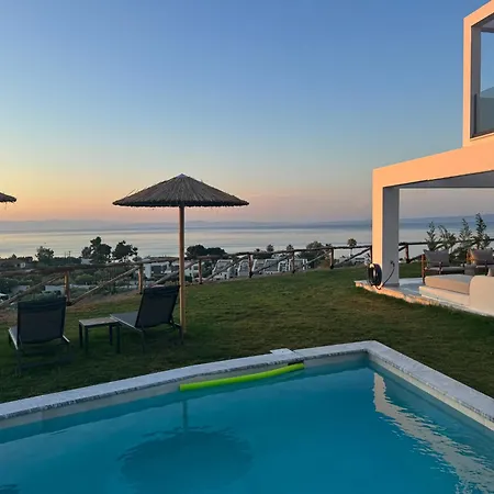 빌라 Olive Grove Panorama Suites-luxury Sea View In Halkidiki 하니오티
